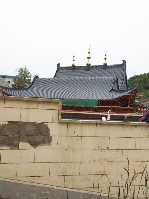 青海上街清真寺寺廟瓦屋面工程